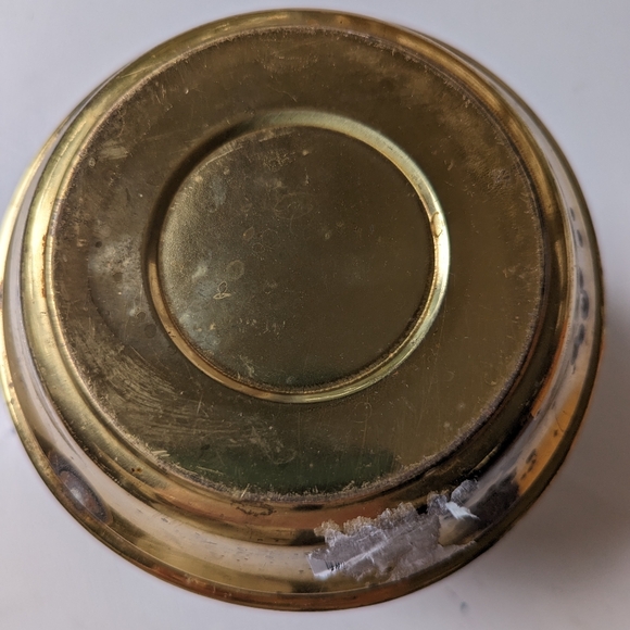 COPY - Vintage Floral Brass Plant Holder - Picture 5 of 10